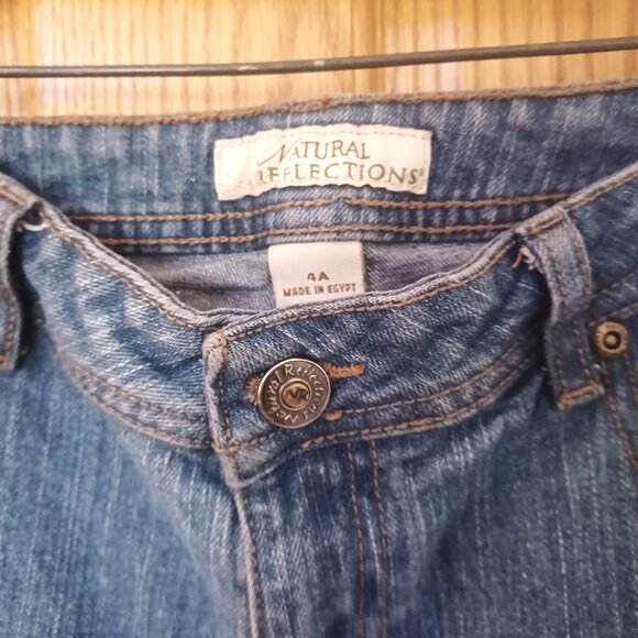 Natural Reflections Womens Blue Jeans Size 4 a - Picture 3 of 8